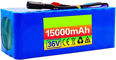 stdpcxz Batería De Litio De 36V 15Ah Batería 500W Batería De Alta Potencia 36V 15000Mah Ebike Batería De Bicicleta Eléctrica BMS 36V 15AH,XT60