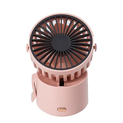 LGESR Portable Fan Handheld Fan Hanging Neck Fan Portable Fan, Desktop Fan Shaking His Head,Personal USB Fan Lazy Hanging Waist 80g for Picnic (Color  precio