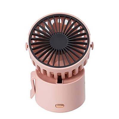 LGESR Portable Fan Handheld Fan Hanging Neck Fan Portable Fan, Desktop Fan Shaking His Head,Personal USB Fan Lazy Hanging Waist 80g for Picnic (Color 