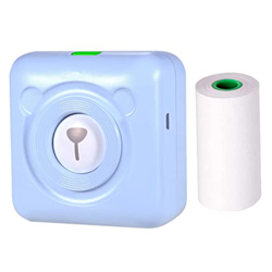 NIDONE Impresora térmica portátil USB inalámbrica de 203DPI de Bolsillo para Mini-Etiquetas de Oficina Azul características