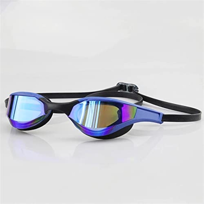 ZLYPSW Profession Racing de Gafas de natación con Placas Impermeables UVA Concurso de protección anteojos Anti-Fog Lentes de Combate al Aire Libre (Co