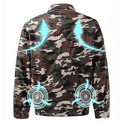 Summer Al Aire Libre Aire Acondicionamiento De La Chaqueta De Ventilador De Refrigeración Ropa De Aire Acondicionado,Burst,S