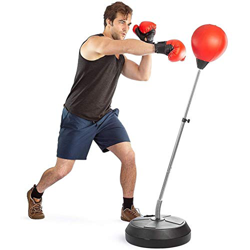 FMOPQ Sacos De Boxeo Sacos De Boxeo, Saco De Velocidad De Boxeo Independiente De Altura Ajustable, Ideal para  Entrenamiento, Alivio del Estrés, Sacos en oferta