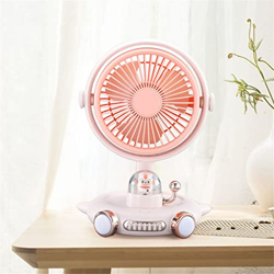 Gbdfs Lindo Mini fanático USB Luz Nocturna Recargable de Tres velocidades Ajuste de los niños Dormitorio Niños Estudiante Ventilador de lámpara de Noc características