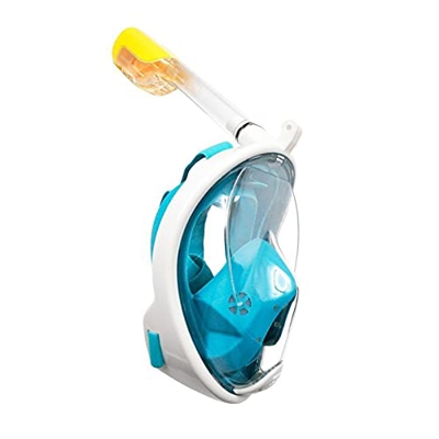 QHYXT Scuba Swimming Mask Full Face Anti-vaho Snorkel Diving Mask Spearfishing Mask Goggles (Gn One Size)