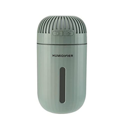 Desktop humidifier USB Personal Desktop Air Humidifier Purifier Mini Ultrasonic Aromatherapy Humidificador with Light for Car Office (Color : Green, P