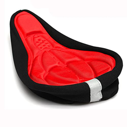 JINPENGRAN Ciclismo de montaña Ciclismo Espesado Comodidad Extra Silicona 3D Gel Almohadilla Cubierta de cojín Asiento de Silla de Silla,D características