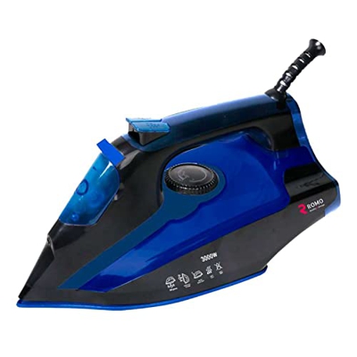 ROMO Plancha Vapor 3000W. 400ml. 60g/min, Golpe Vapor 110g/min, Suela Cerámica, Autolimpieza, Control Temperatura Automático