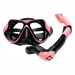 QHYXT Máscaras de Buceo Máscara de Buceo Adulto Anti-Agua Gafas de Asfixia Snorkel Completamente seco Juego de 2 Piezas de Gafas de natación Selladas  en oferta