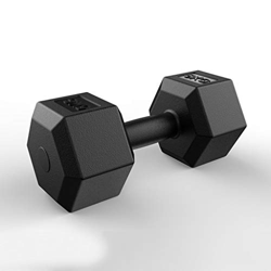 FMOPQ Mancuernas hexagonales recubiertas de Goma con Mancuernas pequeñas, Peso 2,5 kg/5 kg/7,5 kg/10 kg, se Venden como una Sola mancuerna Fitness man precio
