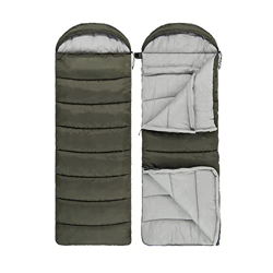 DLRICH Saco de dormir ultraligero de algodón saco de dormir ligero impermeable saco de dormir al aire libre camping bolsa de dormir verde-U250 características