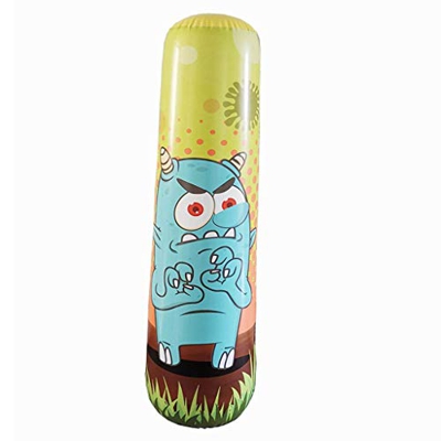 FMOPQ Sacos de Boxeo Saco de Boxeo Independiente, Columna de Vaso, Saco de Boxeo de Columna de Lucha, Saco de Torre Inflable Pesado para Juegos de Fit