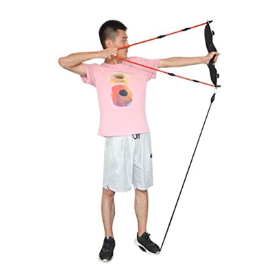 Bandas de Resistencia Bowstrings, Puller Grip Elevador de Arco de Madera, Arm Force Entrenamiento de Fuerza Arco de Cuerda elástica con 2 Bandas de Re