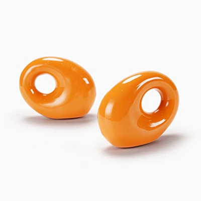 FMOPQ Pesas Rusas con Mancuernas pequeñas, Pesas Rusas de Dedo Naranja de 1 LB, Pesas Rusas de Entrenamiento para niños en el hogar, Juego de 2 Mancue