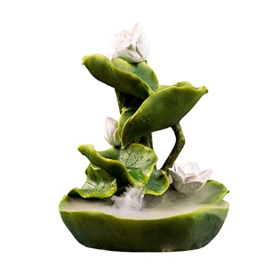 Fountains Desktop Fountains Lotus Leaf Water Atomizing Fountain Office Desk Decor Lucky Fountains Interior Decoration Tabletop Fountain Enjoy The Soun