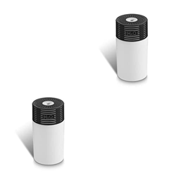 wusiooucu 2 Juegos de Mini USB Humidificador Cambio de color LED Car Mist Difusor Air Home Office Ambientador Operación silenciosa Adultos Negro en oferta