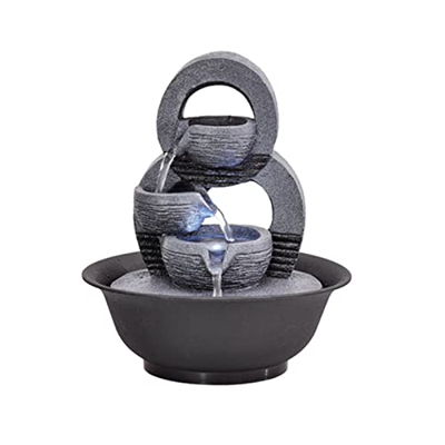 Fountains Tabletop Fountain Interior Decoration Table Fountain Office Desk Water Fountains Statuette Craft Waterfall Desktop Fountain Enjoy The Sound 