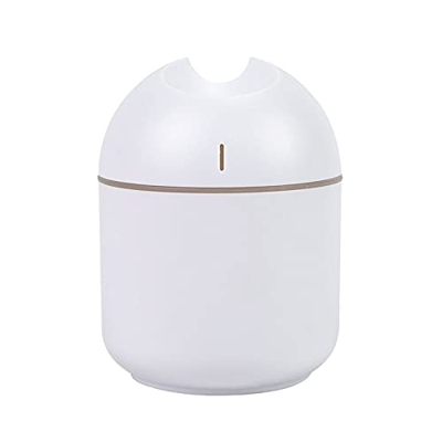 Desktop humidifier 250ml Portable Mini Humidifier Cool Mist Humidifier USB Personal Desktop Humidifier for Bedroom Travel Office (Color : Blue) (White
