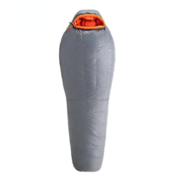 DLRICH Saco de dormir de plumón de ganso de la momia del invierno 20D 400T nylon impermeable cálido saco de dormir portátil camping viaje ULG700 gris  características