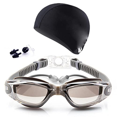 ZLYPSW Gogas de natación Papas de Buceo de Gafas Paplugas de la Oreja Rips de la Nariz UVA Proteccion (Color : B, Size : One Size)