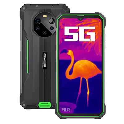 5G Imagen Térmica Smartphone Resistente Blackview BL8800 Pro, 50MP Cámara Cuádruple, Dimensión 700 8GB+128GB, 6.58'' FHD+ Pantalla, 8380mAh Batería 33