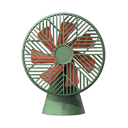 Desktop Fan, USB Portable Charging Silent Fan, Mini Home Office Big Leaf Electric Fan, Green en oferta