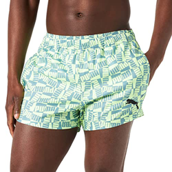 PUMA Block Logo Short Shorts Bermudas, Mineral Blue Combo, L para Hombre precio