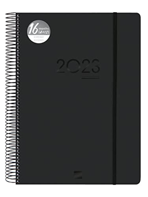 Finocam - Agenda 2022 2023 Ikon 16 meses 1 Día Página Septiembre 2022 - Diciembre 2023 (16 meses) Negro Internacional