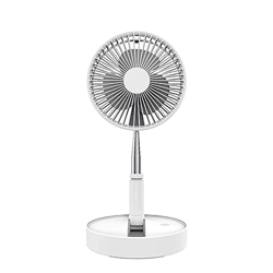 YUELEI- Pequeño ventilador de mesa de escritorio eléctrico portátil, ventilador de pedestal plegable de altura ajustable ventilador de piso con 4 velo precio
