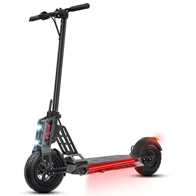 Patinete Electrico Adultos Plegable Scooter Electrico 10'' Neumático Neumático,Patin Electrico con Pantalla LCD,2 Modos de Velocidad,Patinete Eléctric