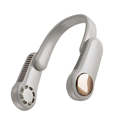 Gbdfs Ventilador Recargable del Ventilador de Cuello 2400mAh Silent USB Portátil Ventilador inconsútil para el hogar Aire Acondicionado al Aire Libre  en oferta