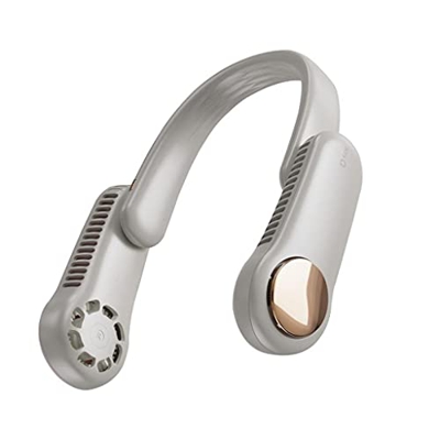 Gbdfs Ventilador Recargable del Ventilador de Cuello 2400mAh Silent USB Portátil Ventilador inconsútil para el hogar Aire Acondicionado al Aire Libre 