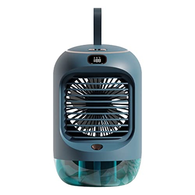 Ventilador de aire acondicionado portátil Mond de 280 ml con humidificador por evaporación, 3 velocidades, aire acondicionado personal, mini para (ver