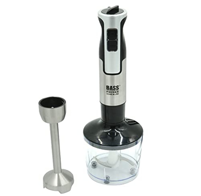 BASS POLSKA Batidora de mano multifuncional con picador y cuchillas intercambiables, Potencia continua: 800 W, Revoluciones: 1500 rpm