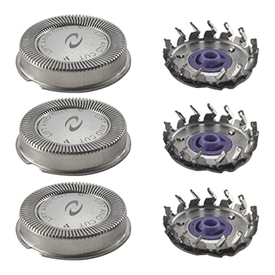 Geroosaty Cuchilla de repuesto para Philips HQ3 HQ4 HQ55 HQ56 HQ6900 HQ6868 HQ5812 HQ6874 Rasier para hombre