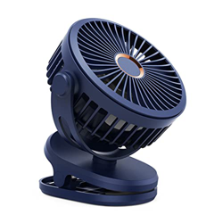 YUSSEQDD Mini ventilador de clip que carga 4 velocidades Ventiladores Refrigeración portátil para deportes al aire libre características