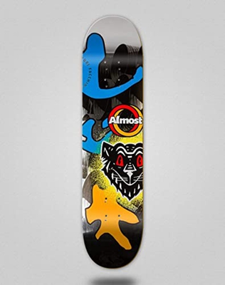 Almost monopatín Skate Skateboard Deck Tabla Yuri Silver Lining R7 8.125