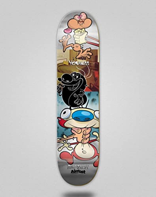 Almost monopatín Skate Skateboard Deck Tabla Youness REN & Stimpy 8.0
