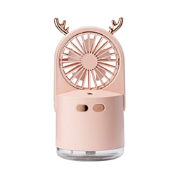 LGESR Portable Fan Cooling Portable Wireless Fan Mini Handheld Desk Personal USB Battery Rechargeable Fan Small Spray Humidifier Table Fan for Home Of en oferta