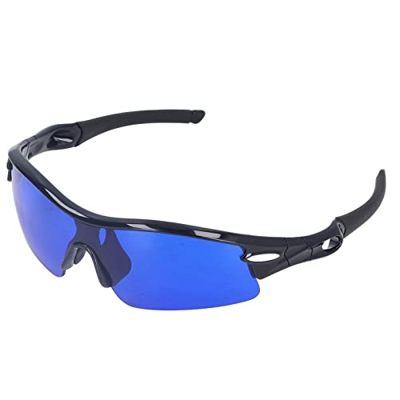 Gafas de Sol Deportivas de Golf Portátiles, Buscador de Pelotas de Golf, Gafas Deportivas con Bolsa de Almacenamiento para Hombres Y Mujeres(9002F Neg