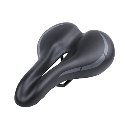 JINPENGRAN Silla de monada de Bicicleta, Asiento de Silla de Bicicleta en Bicicleta Negra Bicicleta Suave y cómoda Asiento para Bicicleta con Asiento 