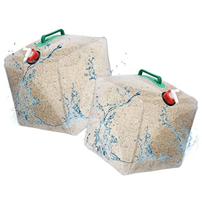 KWQBHW 2 pesos universales para escaleras de alberca, pesos de arena rellenables, pesos de arena para piscinas sobre el suelo, bolsa de arena de plást