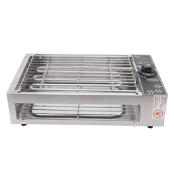 Parrilla Eléctrica sin Humo, Tubo de Calentamiento en Forma de U de Temperatura Constante de Calentamiento Rápido Parrilla Eléctrica para Barbacoa par características