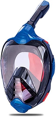 Samnuerly Máscara de Buceo Snorkel Máscara de Buceo de Cara Completa Nuevo Anti Niebla con Montaje Submarino Vista Amplia Snorkel Máscara de natación 
