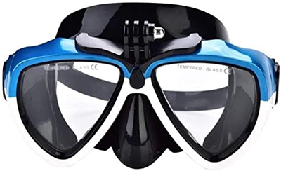 Samnuerly Buceo Máscaras de Buceo Máscara de Snorkel Submarino Antivaho Natación Gafas de Buceo con Montura para cámara de Deportes de Acción (Color :