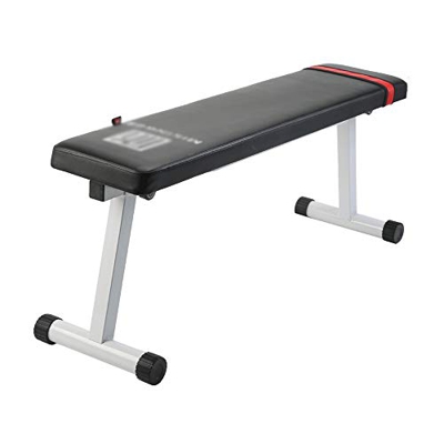 FMOPQ Banco de Pesas pequeño con Mancuernas, con Abdominales, Banco Plano con Correa Fija para Banco de casa, Asiento de Prensa, mancuerna de Fitness