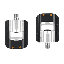 XIWALAI Pedales Plegables de Bicicleta Pedales de Aluminio universales Antideslizantes 9/16 Pedal Plegable for Bicicleta de montaña Plegable Bicicleta en oferta