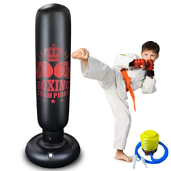 FMOPQ Sacos De Boxeo Saco De Boxeo Inflable, Saco De Boxeo De Interior con Rebote, para Practicar Kickboxing Taekwondo  Karate para Niños en oferta