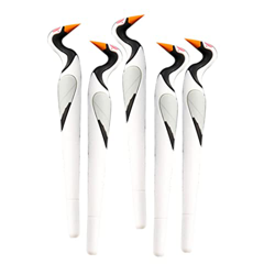 Obelunrp Pen Funny Gots Funny Gifts, 5pcs Lindo Pen Bird Silicone Pen Pen, bolígrafo Creativo Pen Funny Stationery Regals for Kids Friends colegas (Ti características