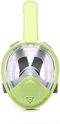 Samnuerly Buceo Máscara de Buceo Máscara de Esnórquel Plegable para niños Vista de 180 ° Equipo Profesional de Esnórquel (Color : B, Tamaño : XS) (C